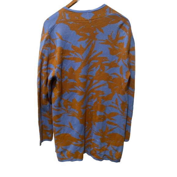 Soft Surroundings Open Front Cardigan Sz XL Blue Longline Royal Bay Cardi - Picture 7 of 7